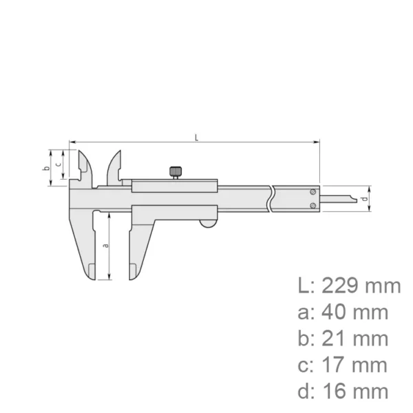 Mitutoyo 530-104 (0.05mm) Vernier Caliper 0-150mm (0-6″) - Image 2