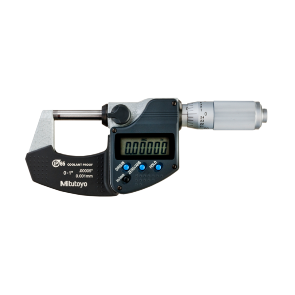Mitutoyo 293-348-30, IP65 0-25mm (0-1″) Digimatic Micrometer