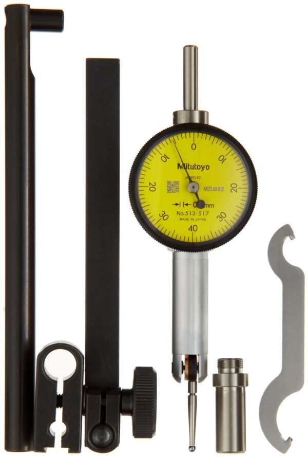 Mitutoyo 513-517-10T (0.01mm) Horizontal Pocket Type Dial Test Indicator with Bracket 0.8mm