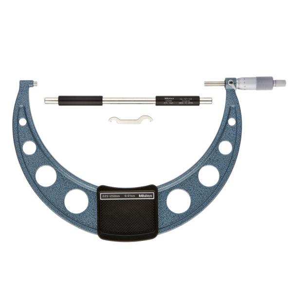 Mitutoyo 103-146-10 (0.01mm) Outside Micrometer 225-250mm, Ratchet Stop Feature