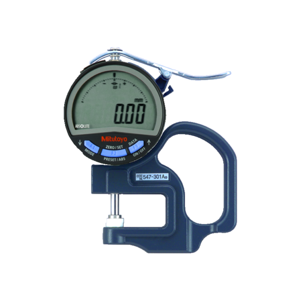 Mitutoyo 547-300A (0.01mm/0.0005″) ABSOLUTE Digimatic Thickness Gauge 0-10mm (0-0.4″)