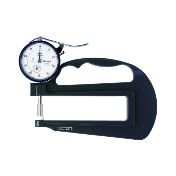 Mitutoyo 7321A (0.01mm) Deep Throat Dial Indicator Thickness Gauge 0-10mm