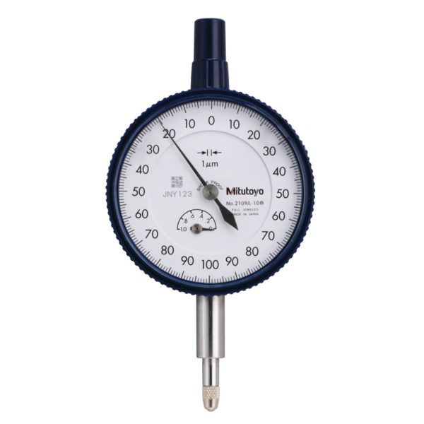 Mitutoyo 2109A-10 (0.001mm) Dial Indicator Lug Back Jeweled Bearing Shockproof 0-1mm
