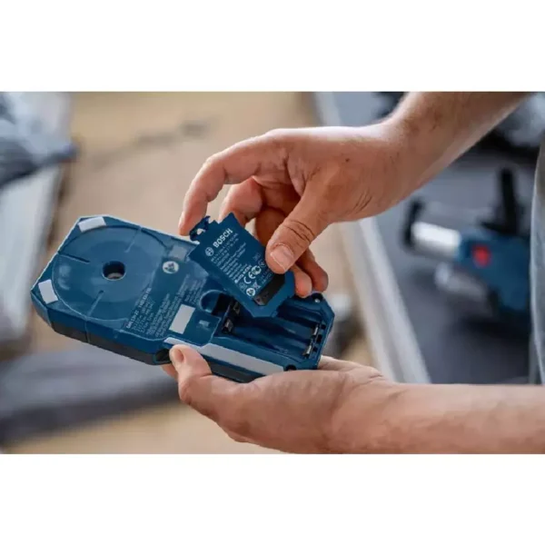 BOSCH GMS 120-27 Professional Wall Scanner Detector-IP54 Dust & Splash Protection, 120 mm Range, Includes Pouch & Batteries - Image 4