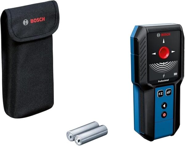 BOSCH GMS 120-27 Professional Wall Scanner Detector-IP54 Dust & Splash Protection, 120 mm Range, Includes Pouch & Batteries - Image 2