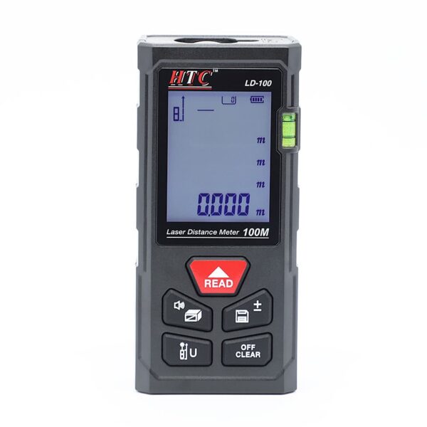 HTC LD 100 Laser Distance Meter, 100 meters (Included Soft Carrying Case and Manual)