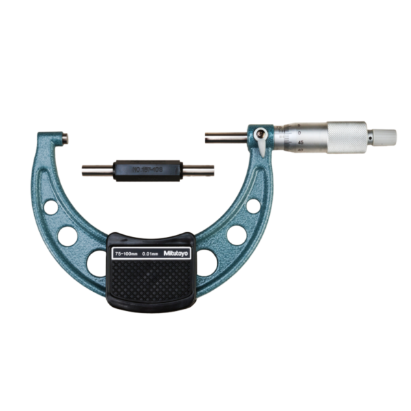 Mitutoyo 103-140-10 (0.01mm) Ratchet Stop Economy Design Micrometer 75-100mm