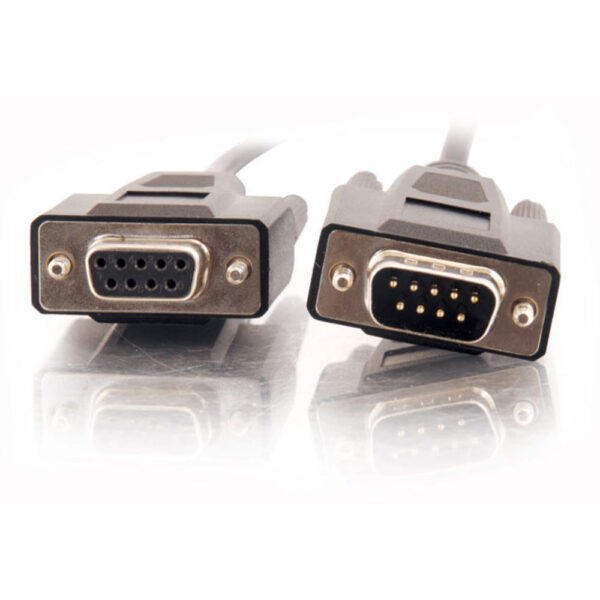 Vimkan DB9 RS232 Serial Cable Male to Female Null Modem Cord Full Handshaking 7 Wire Crossover for Data Communication Computer Switch Router (3M) - Image 2