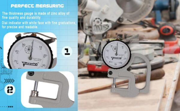 Yuzuki Dial Thickness Gauge(0.01 – 10 mm) - Image 3