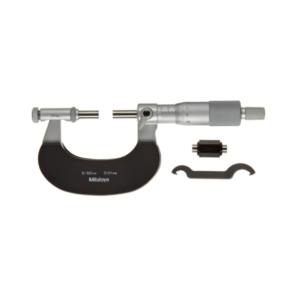 Mitutoyo 104-171 (0.01mm) Analogue Micrometer Interchangeable Anvil 0-50mm