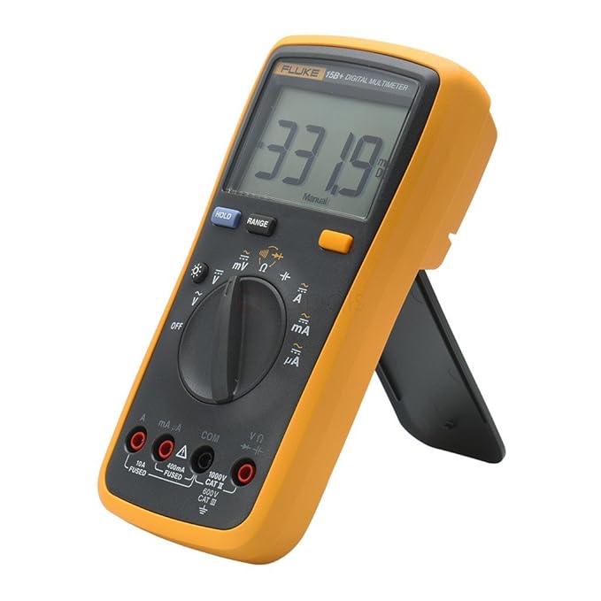 Fluke 15B+ Digital Multimeter 600V (Complete pack with TL75 test leads with two caps, User’s manual) - Image 4