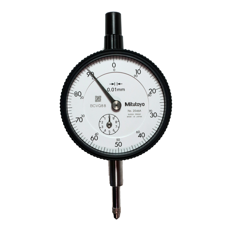 Mitutoyo 2046A Lug Back ISO Type Dial Indicator 0-10mm (0.01mm)