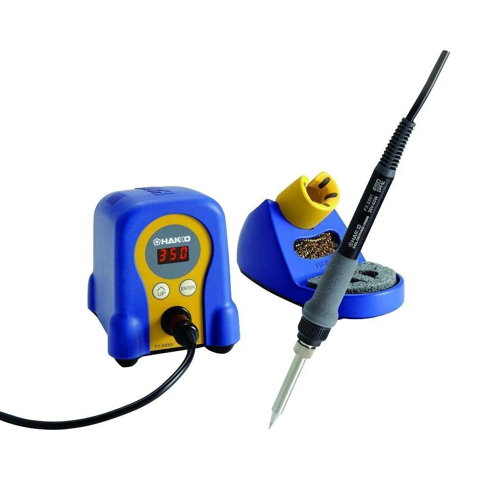 HAKKO soldering station FX-888D with Soldering Iron, Stand, Sponge, Cleaning wire - Image 3